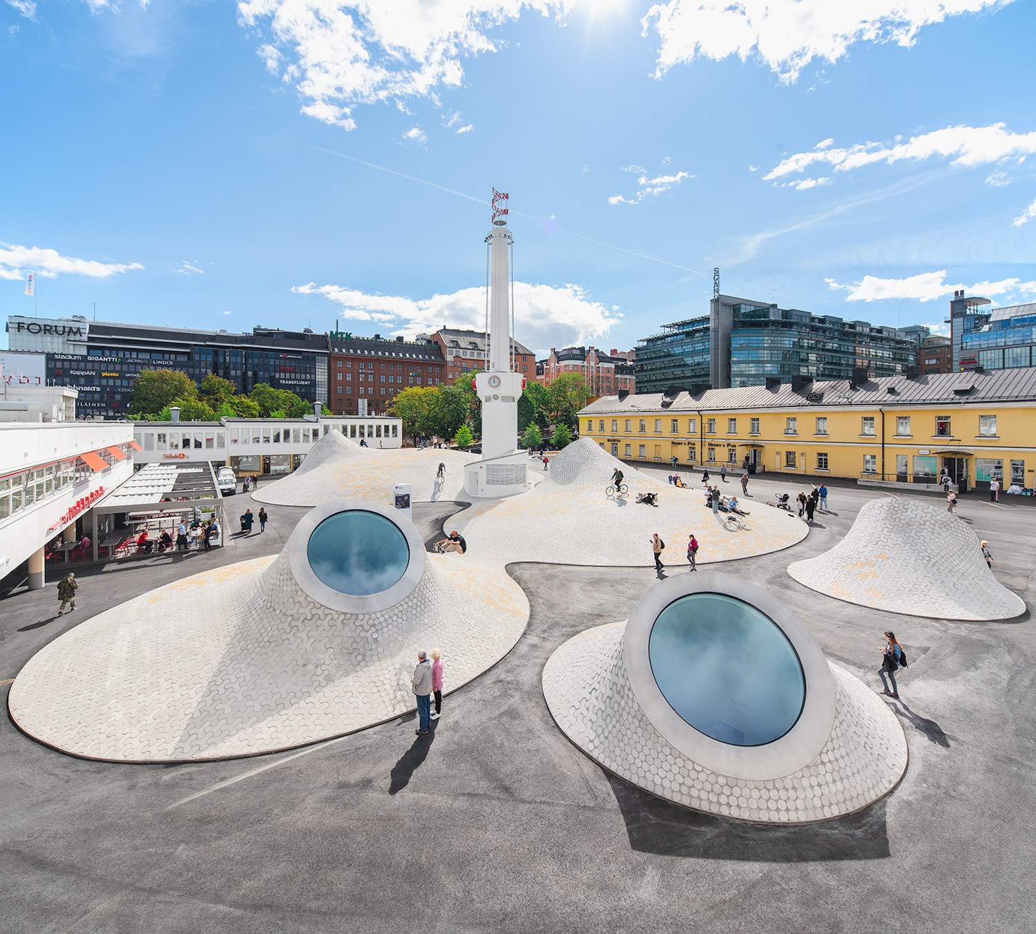 Vallisaari island, aerial view (City of Helsinki, Jussi Hellsten)